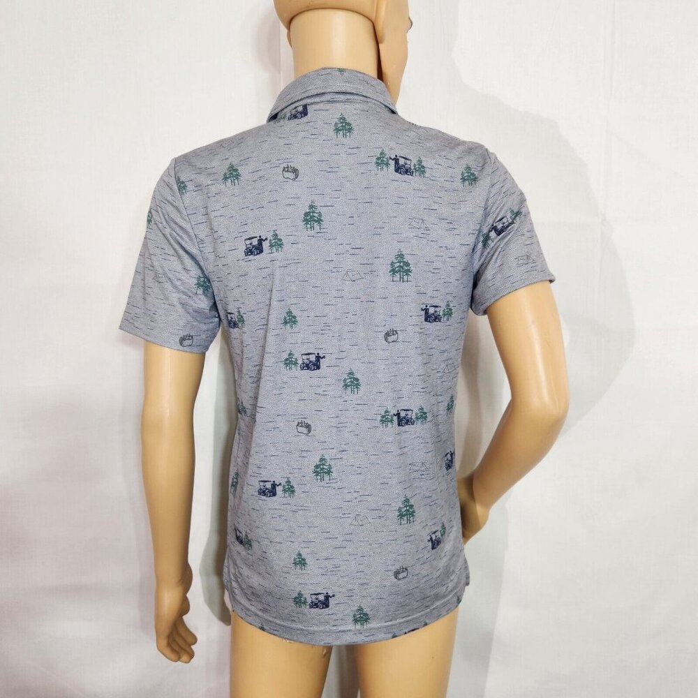 Travis Mathew Men's Prestige Polo Outfresh Short Sleeve Medium Gray Size S (11) - Picture 2 of 11